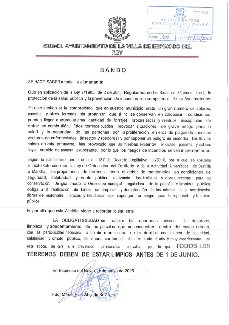 Bando limpieza solares 2026bis